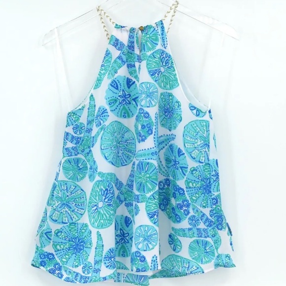 LILLY PULITZER for Target Women's Size small Sea Urchin For You Halter Top EUC - Picture 11 of 12